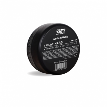SHOT - CLAY HARD WAX CLAY pentru par - fixaj extrem de puternic 100 ml