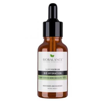 Super Serum Bio Hydration cu Hemi-Squalane Derivat din Plante 100%, Hidratant - Bio Balance, 30 ml
