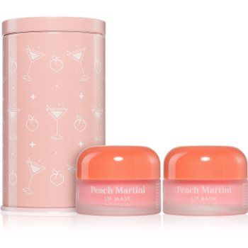 Barry M Lip Care Duo set cadou de buze cu parfum Peach Martini