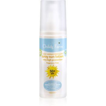 Childs Farm Suncare spray pentru protectie solara pentru copii SPF 50+