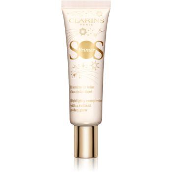 Clarins SOS Primer Gold Glow bază de machiaj iluminatoare