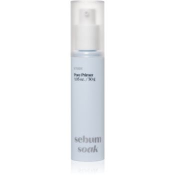 ETUDE Sebum Soak Pore Primer fond de ten lichid cu efect matifiant pentru ten gras si problematic