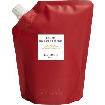 HERMÈS Le Bain Eau de rhubarbe écarlate gel de duș pentru corp si par