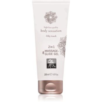 HOT Shiatsu Silky touch 2in1 gel lubrifiant pentru masaj