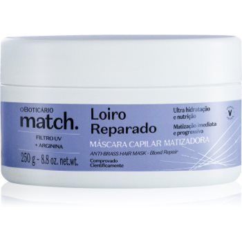 oBoticário Match. Blonde Repair masca pentru regenerare pentru par blond