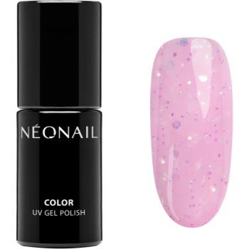 NEONAIL Baby Bloomer lac de unghii sub forma de gel cu particule stralucitoare