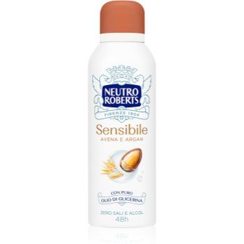 Neutro Roberts Avena e Argan deodorant spray cu o eficienta de 48 h