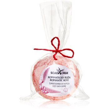 Soaphoria Romantic Rose Fizzy Bath Bomb antistress bath ballistics efect regenerator