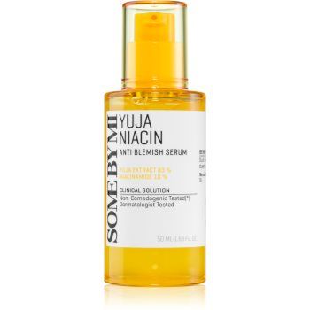 Some By Mi Yuja Niacin Anti Blemish Serum ser hidratant pentru stralucire pentru piele cu hiperpigmentare