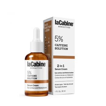 Ser-crema pentru conturul ochilor 5% Caffeine Monoactives La Cabine, 30 ml