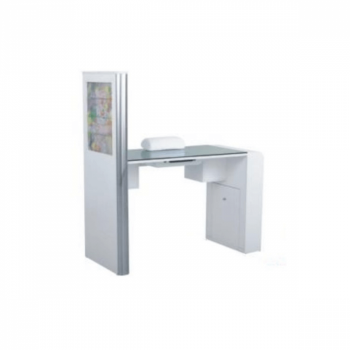Masa manichiura sticla cu aspirator si pernuta  - FREYA