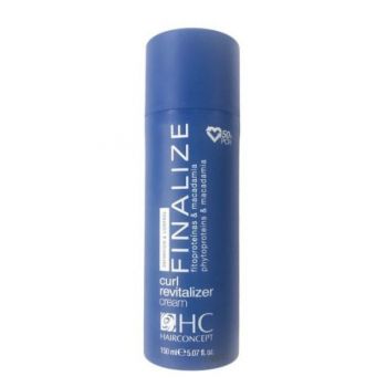 Crema Modelatoare cu Fixare Puternica pentru Par Ondulat - HairConcept Finalize Curl Revitalizer, 150 ml