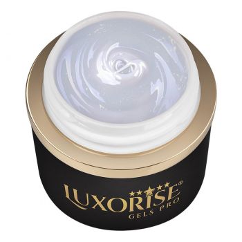 Gel UV Constructie Unghii JellyFlex LUXORISE, Pearly White 15ml