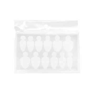 Sablon din silicon pentru tipsuri reutilizabile forma A, 10 buc