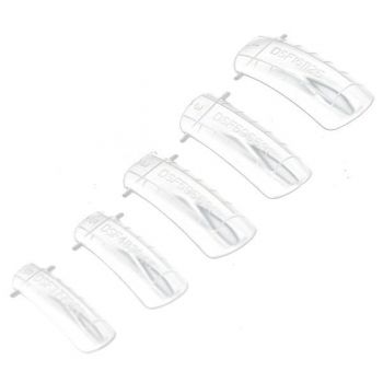 Set 100 buc tipsuri pentru realizarea extensiilor, forma oval/patrat