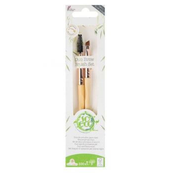 Set 2 Pensule Ecologice pentru Aranjarea si Definirea Sprancenelor- So Eco Duo Brow Brush Set, 1 set