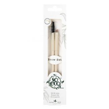 Set 2 Pensule Ecologice pentru Sprancene - So Eco Brow Set, 1 set