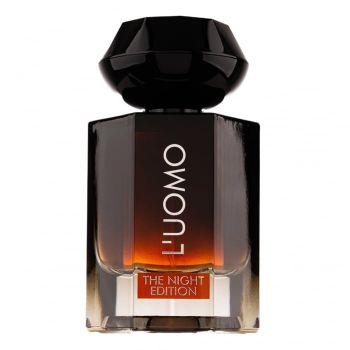Parfum L  Uomo The Night Edition, Fragrance World, apa de parfum 100 ml, barbati - inspirat din La Nuit de l Homme by  Yves Saint Laurent