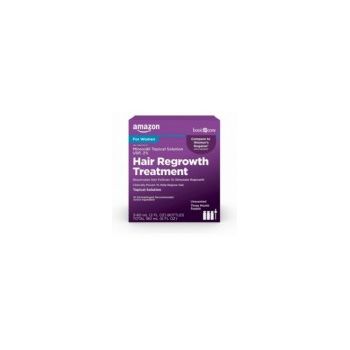 Set Solutie, Amazon Basic impotriva Caderii Parului, 2%, pentru Femei, Tratament 3 Luni, 3x 60gr