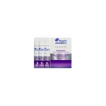 Set Spuma, Head & Shoulders, Scalp X, impotriva Caderii Parului, Minoxidil 5%, pentru Femei, Tratament 6 Luni, 3x 60gr
