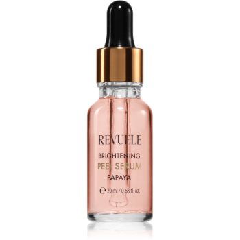 Revuele Brightening Papaya Peel Serum ser exfoliant de netezire pentru o piele mai luminoasa