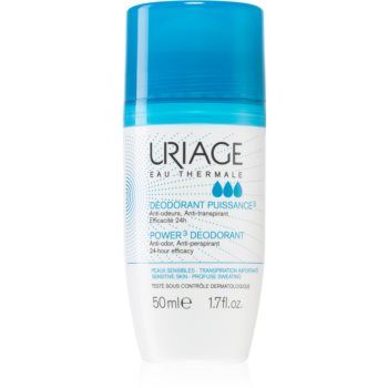 Uriage Hygiène Power3 Deodorant Deodorant roll-on impotriva petelor albe si galbene