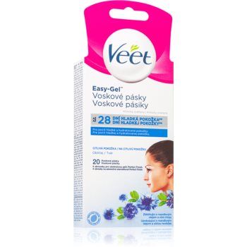 Veet Professional Benzi de ceara depilatoare pentru fata pentru piele sensibilă