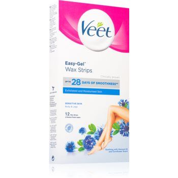 Veet Professional Sensitive Skin benzi depilatoare cu ceara rece pentru piele sensibila