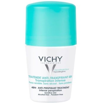 Vichy Deodorant 48h antiperspirant roll-on impotriva transpiratiei excesive la reducere