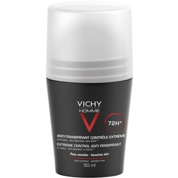 Vichy Homme Deodorant antiperspirant roll-on impotriva transpiratiei excesive