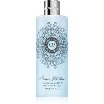 Vivian Gray Aroma Selection Amber & Cedar gel de dus si baie