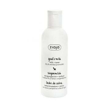 Lapte Demachiant si Tonic cu Lapte de Capra - Ziaja Goat`s Milk Milk+Toner, 200 ml