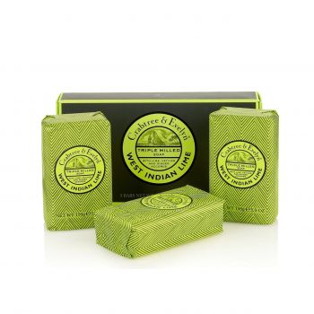 Set 3 sapunuri energizante Crabtree & Evelyn, West Indian Lime, 3 x 150 g Set 3 sapunuri energizante Crabtree & Evelyn, West Indian Lime, 3 x 150 g