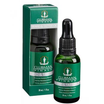 Ulei pentru Barba si Tatuaje - Clubman Pinaud Beard and Tattoo Oil 30 ml Ulei pentru Barba si Tatuaje - Clubman Pinaud Beard and Tattoo Oil 30 ml