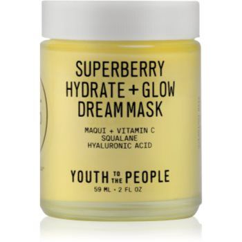 Youth To The People Superberry Hydrate + Glow Dream Mask masca pentru luminozitate si hidratare