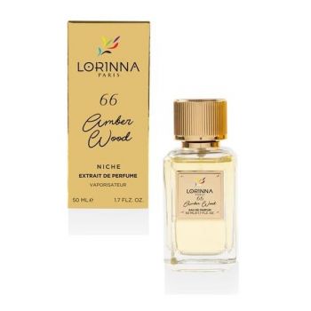 Extract de Parfum Unisex - Lorinna Paris Amber Wood, Nr 66, 50 ml