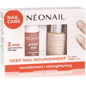 NEONAIL Nail Care Set Deep Nail Nourishment set pentru unghii și cuticule NEONAIL Nail Care Set Deep Nail Nourishment set pentru unghii și cuticule