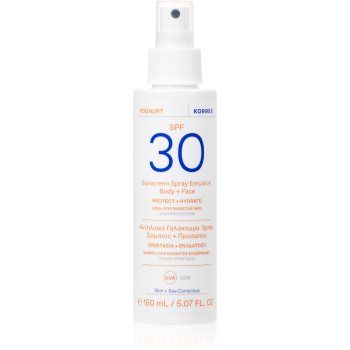 Korres Yoghurt Sunscreen lotiune protectoare pentru plaja SPF 30