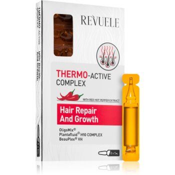 Revuele Thermo-Active Complex Hair Repair And Growth fiolă pentru întărirea și creșterea părului