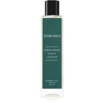 Tomas Arsov SANDALWOOD VIOLET LEATHER Shower gel gel parfumat pentru duș cu efect de hidratare