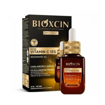 Ser revitalizant 30 ml cu Vitamina C, Bioxcin