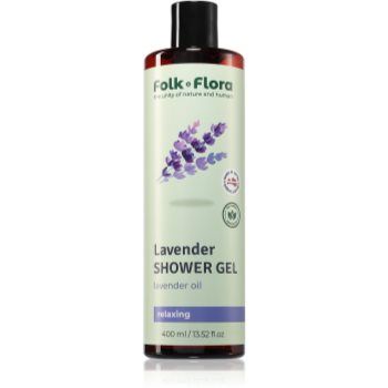 Folk & Flora Lavender gel de dus relaxant