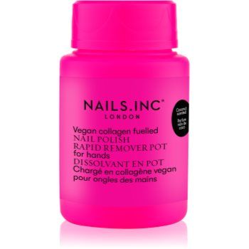 Nails Inc. Vegan Nail Polish Rapid Remover Pot dizolvant pentru oja fara acetona
