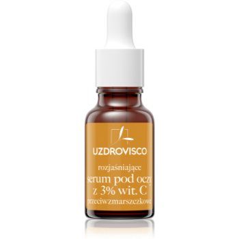 Uzdrovisco Eyebright Brightening Eye Serum ser pentru ochi, cu efect de iluminare cu vitamina C