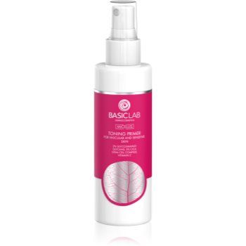 BasicLab Dermocosmetics Micellis Lotiune tonica sub forma de spray pentru fata pentru piele sensibila si inrosita