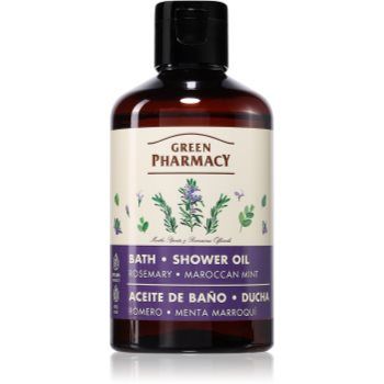 Green Pharmacy Rosemary & Moroccan Mint Bath Oil Ulei pentru dus hranitor Green Pharmacy Rosemary & Moroccan Mint Bath Oil Ulei pentru dus hranitor