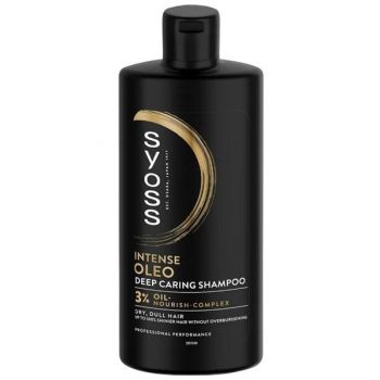 Sampon pentru Parul Uscat si Tern, cu Uleiuri Japoneze - Syoss Oleo Intense for Dry & Dull Hair, 440 ml