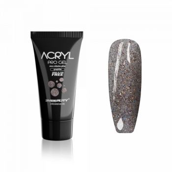 Acryl Pro Gel 2M Micro Reflective Glitter Graphite - 15g