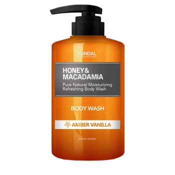 Honey & macadamia pure wash amber vanilla 500 ml