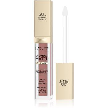 Eveline Cosmetics Wonder Match ruj de buze lichid, mat și de lungă durată cu acid hialuronic